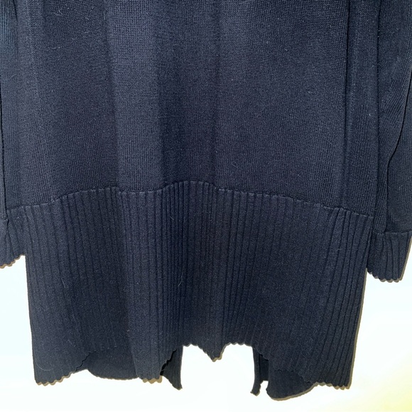 CAbi ATC Offhand Cardigan Style #5827 Black Long Sweater Medium - Picture 8 of 9